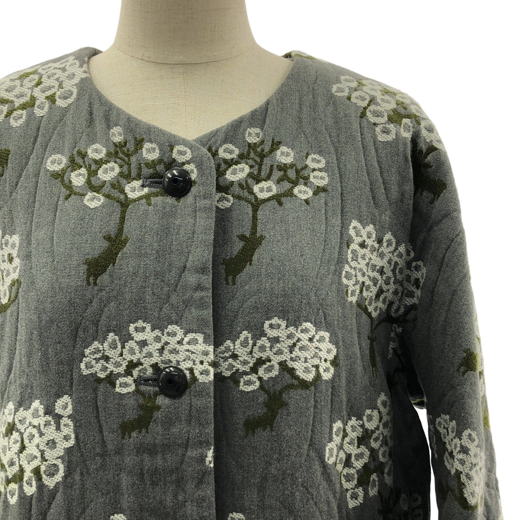 mina perhonen / 미나페르호넨 | Bloom / 블룸 엠브로이드 오버 코트 / 총 안감 | 36 | 여성