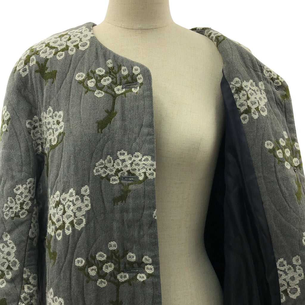 mina perhonen / 미나페르호넨 | Bloom / 블룸 엠브로이드 오버 코트 / 총 안감 | 36 | 여성