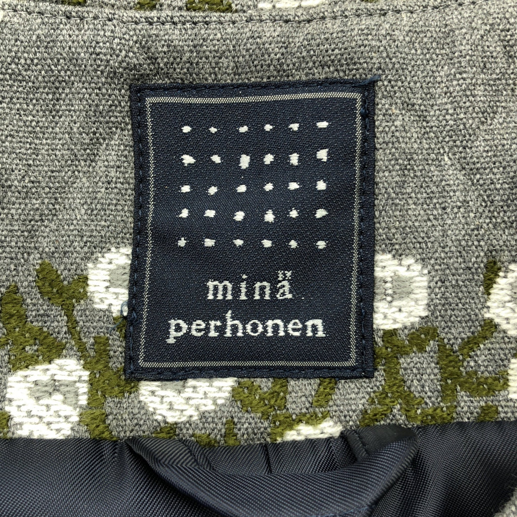 mina perhonen / 미나페르호넨 | Bloom / 블룸 엠브로이드 오버 코트 / 총 안감 | 36 | 여성