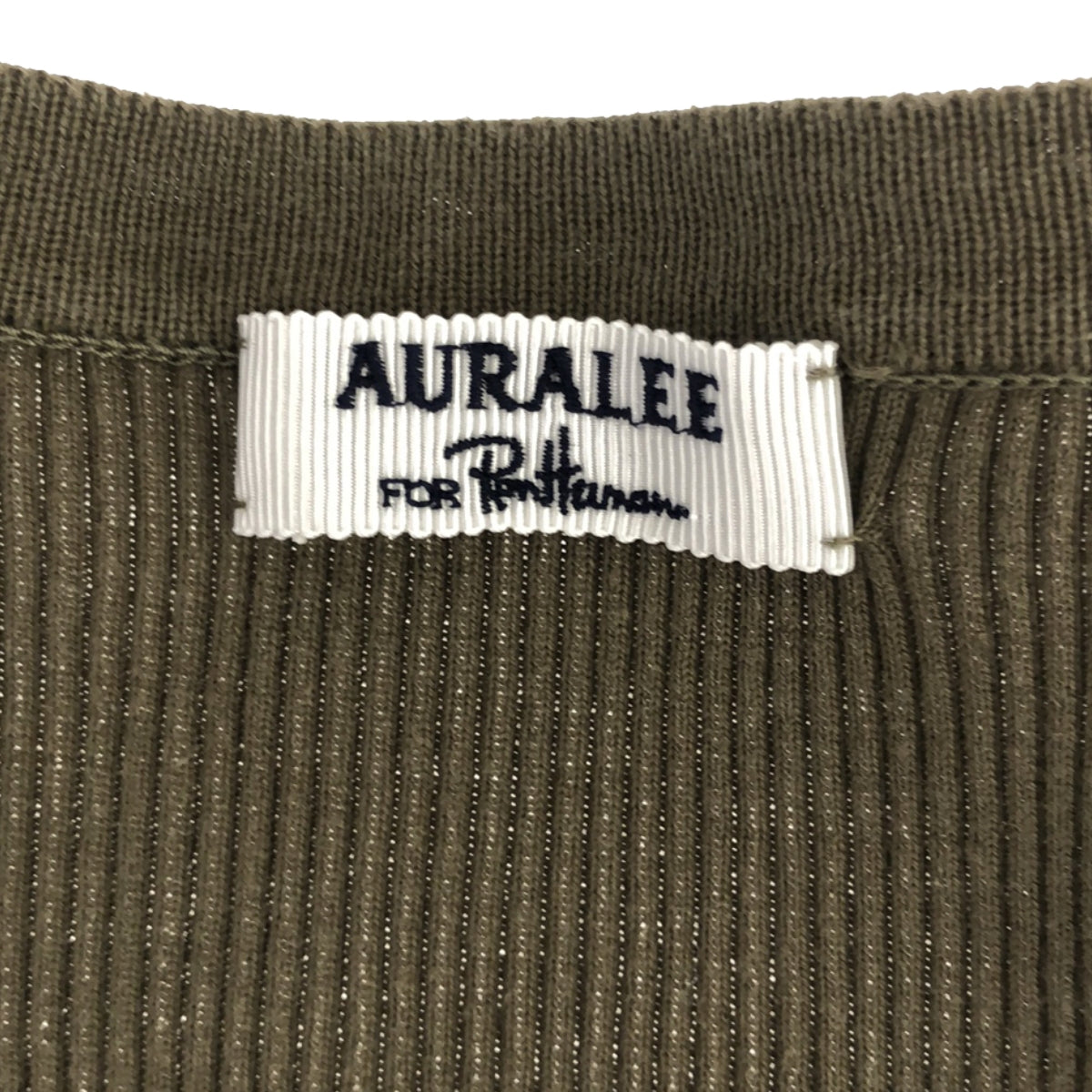 AURALEE / AURALEE | × Ron Herman / Ron Herman Cotton Slit Rib Cut and Sew | 0 | Women's