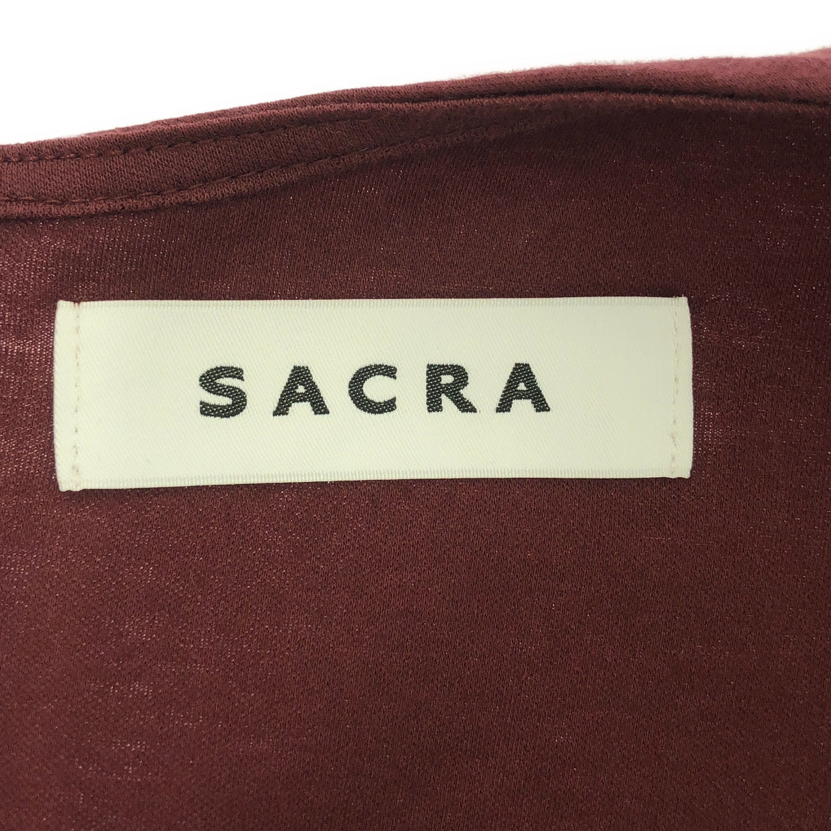 SACRA / 사쿠라 | PREMIUM ORGANIC COTTON TOP / 프리미엄 오가닉 코튼 톱 | 38 | 보르도 | 여성