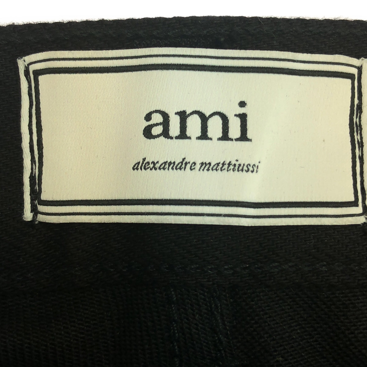AMI Alexandre Mattiussi / アミ・アレクサンドルマテュッシ | Slim Jean ブラックデニムパンツ | 32 | ブラック | メンズ