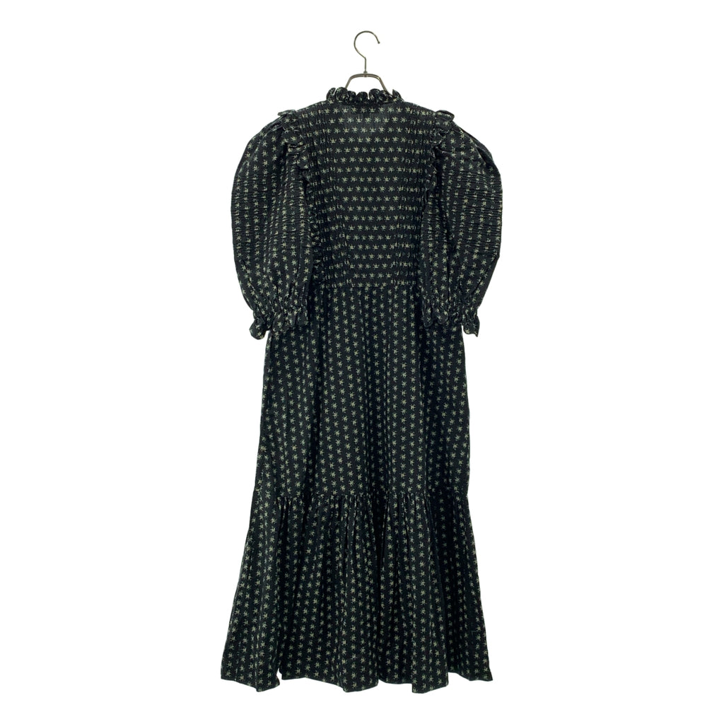 sea New York / シーニューヨーク | 花柄 フリル スカラップ装飾 ティアード シャツワンピース | S | レディース