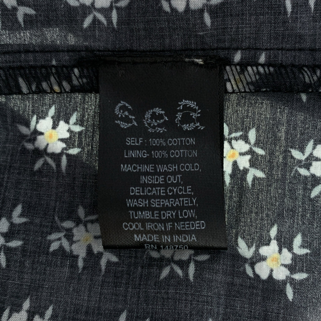 sea New York / シーニューヨーク | 花柄 フリル スカラップ装飾 ティアード シャツワンピース | S | レディース