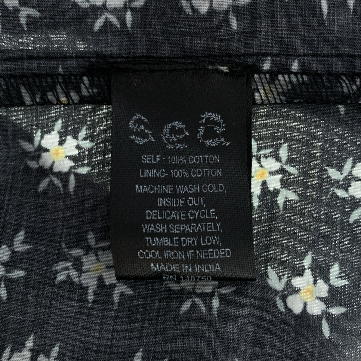 sea New York / シーニューヨーク | 花柄 フリル スカラップ装飾 ティアード シャツワンピース | S | レディース