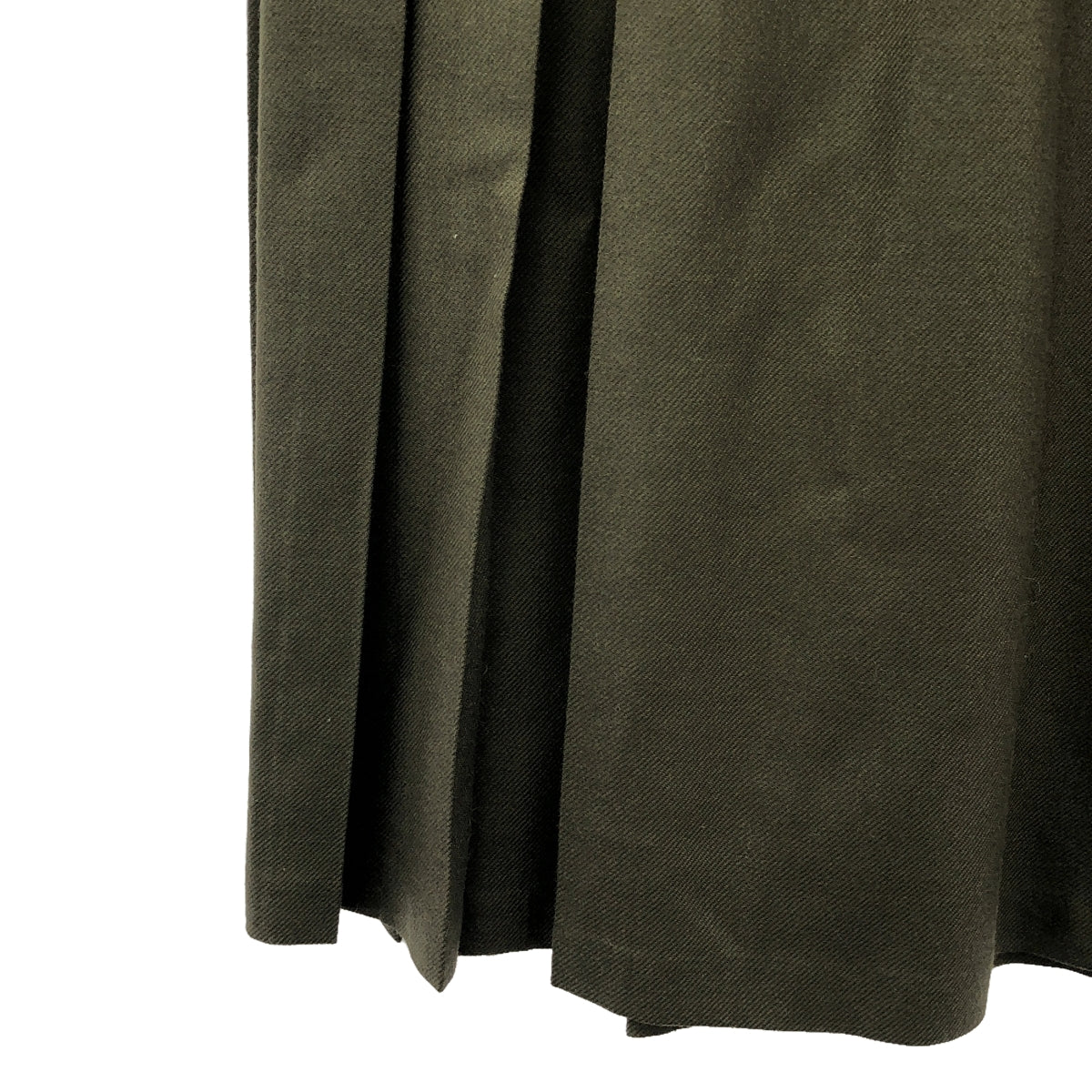 [狀況良好] 都柏林的歐尼爾 |羊毛褶襉裹身裙 | F |卡其色 |女性的