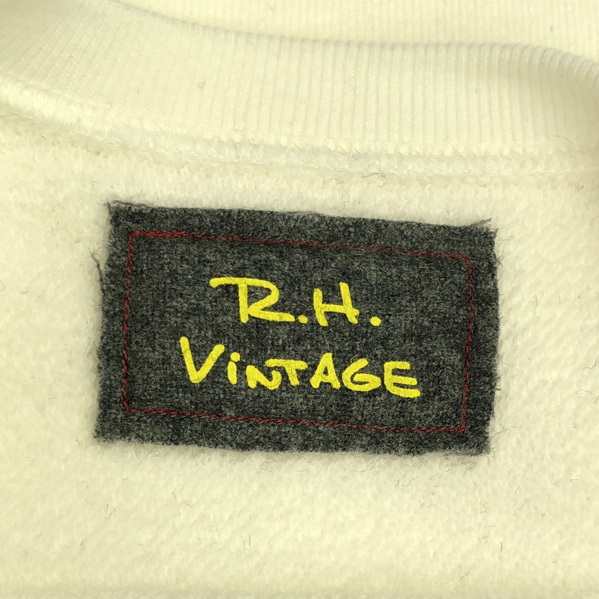 RHVINTAGE / 론허만 빈티지 | 크루넥 스웨트 풀오버 | XS | 화이트 | 여성