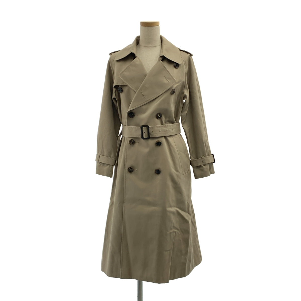 【美品】  beautiful people / ビューティフルピープル | ultimate pima twill trench coat アルティメット ピマ ツイル トレンチコート | 140 | グレー | レディース