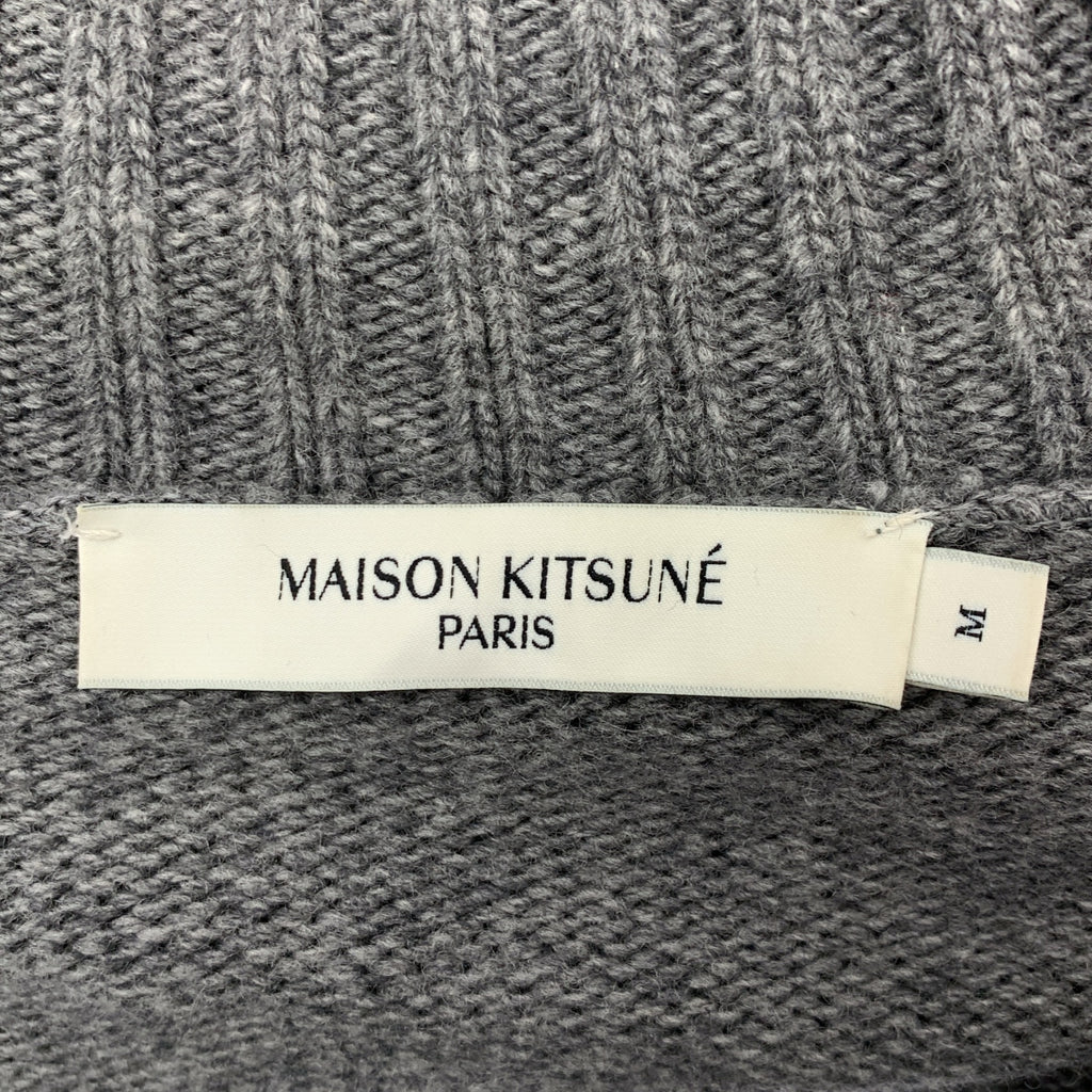 MAISON KITSUNE / メゾンキツネ | ウール フォックスヘッド オーバーサイズ タートルネックニット | M | メンズ