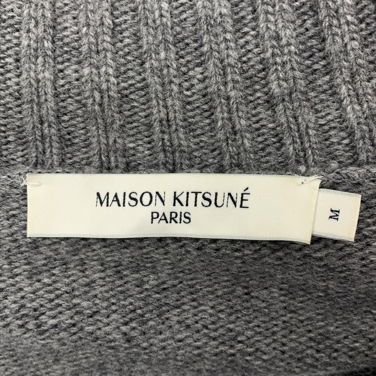 MAISON KITSUNE / メゾンキツネ | ウール フォックスヘッド オーバーサイズ タートルネックニット | M | メンズ