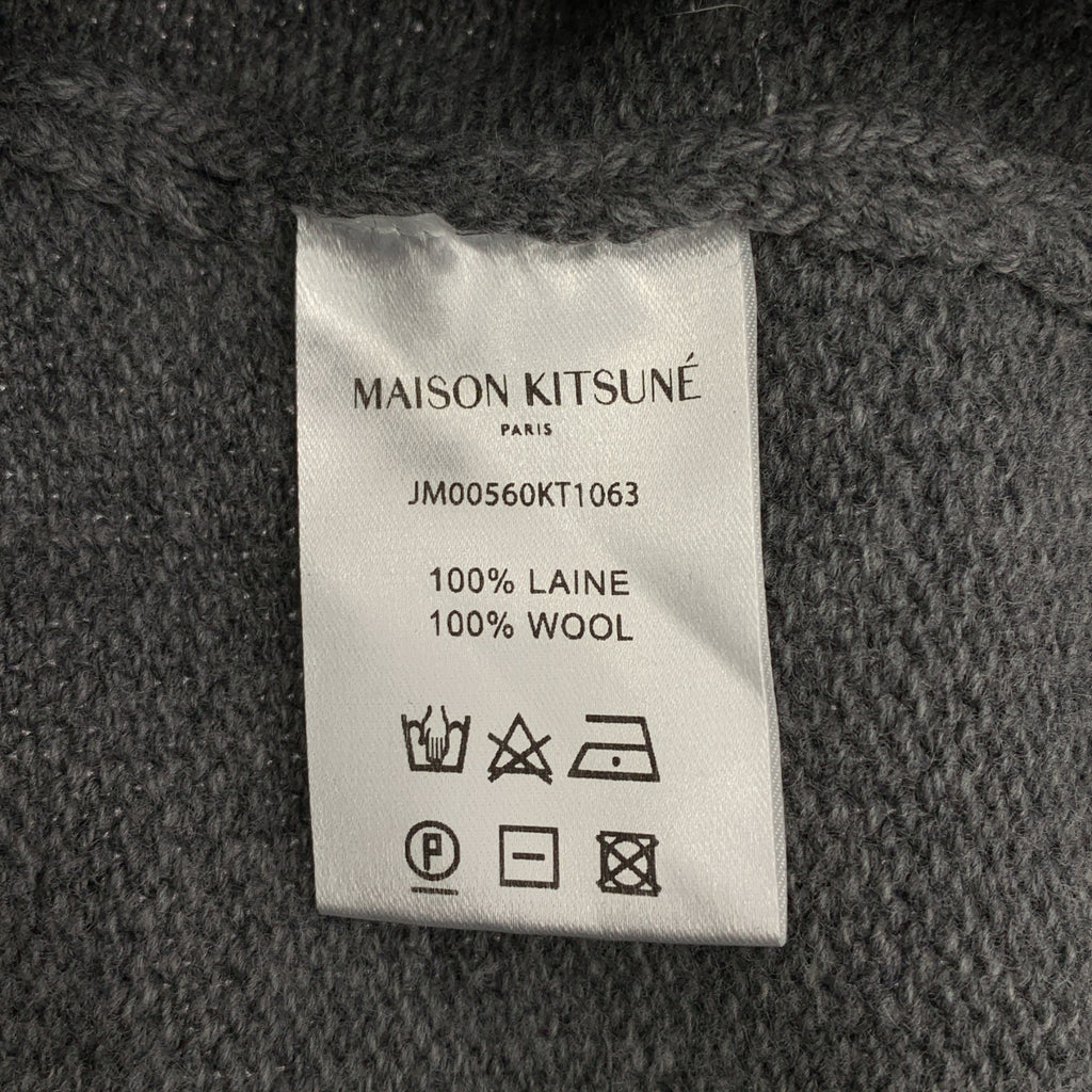 MAISON KITSUNE / メゾンキツネ | ウール フォックスヘッド オーバーサイズ タートルネックニット | M | メンズ