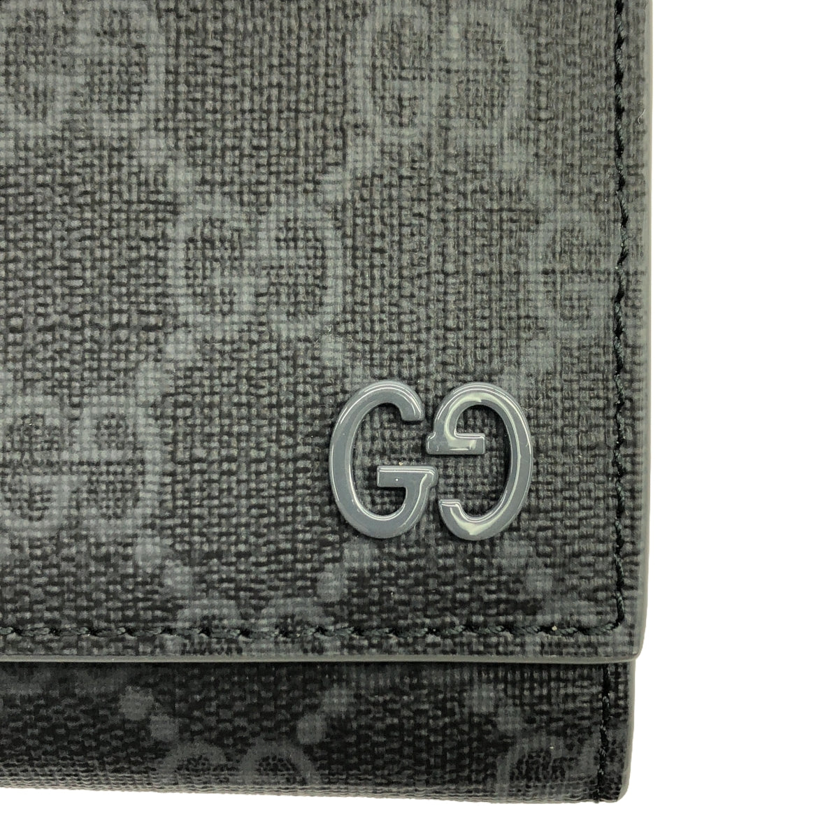 [New] GUCCI | GG Tri-fold Wallet with GG Details | Grey | Men's