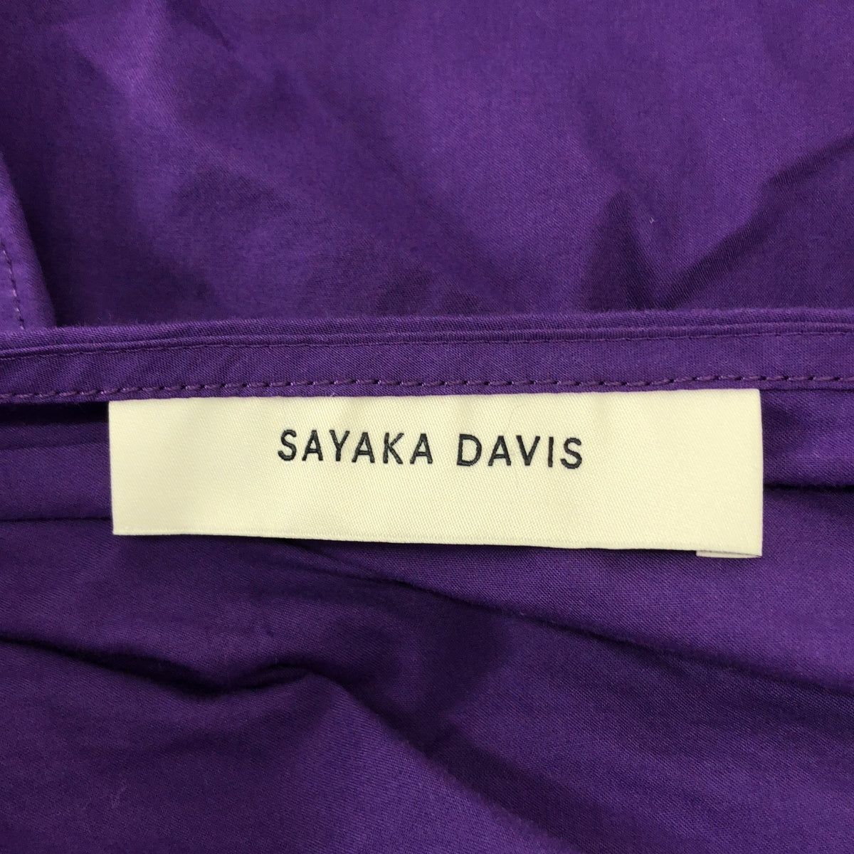 SAYAKADAVIS / サヤカディヴィス | 2024SS | コットン バックオープンワンピース | XS | レディース