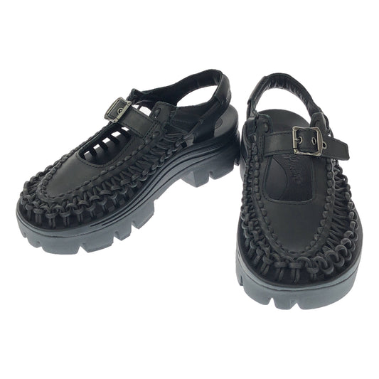 [Good Condition] noir kei ninomiya / Noir Kei Ninomiya | × KEEN / Keen Leather Strap Sandals | 25 | Black | Women's