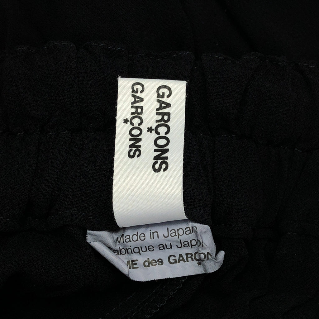 COMME des GARCONS COMME des GARCONS / 콤콤 | 2010SS | 염색 가공 레이온 개더 이지 팬츠 | XS | 블랙 |