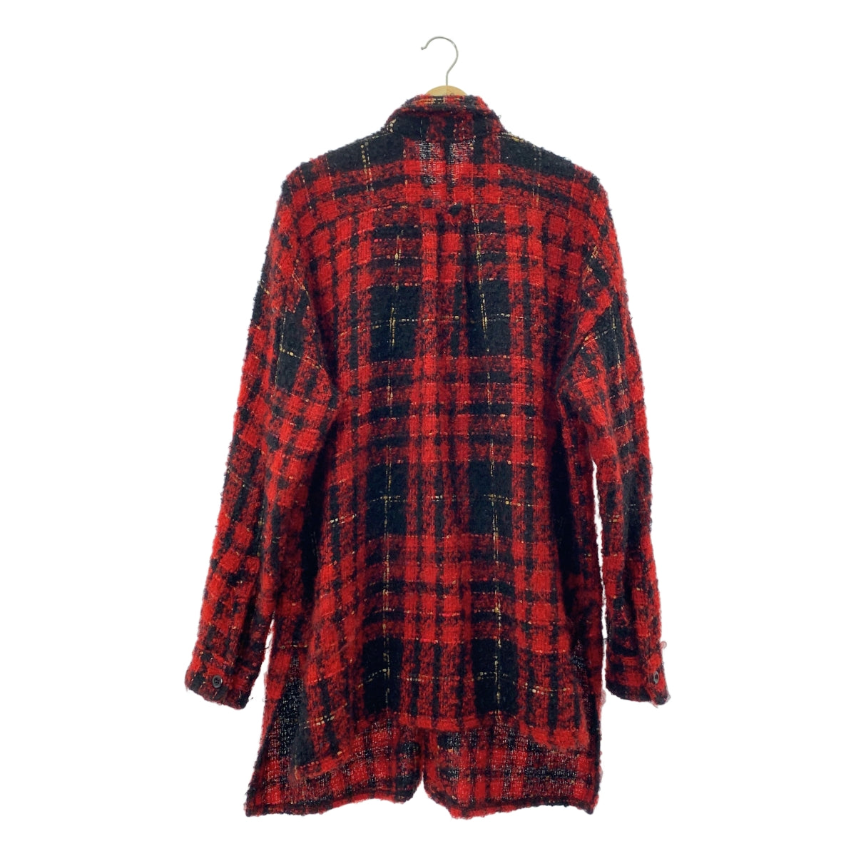 FAITH CONNEXION / 페이스 커넥션 | TWEED OVERSIZE SHIRT 모헤어 체크 오버 사이즈 셔츠 | XS | 남성