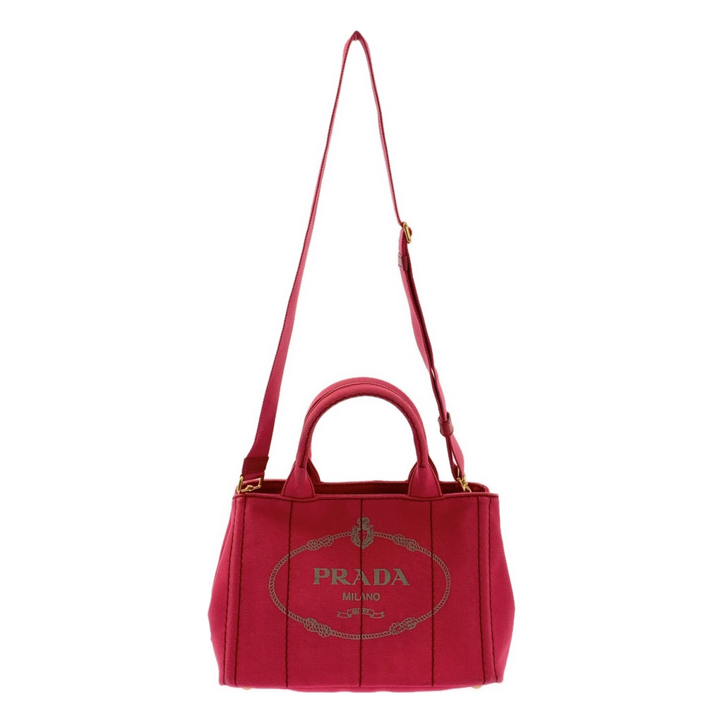PRADA / 프라다 | B2439G 미니 카나파 2Way 로고 프린트 캔버스 숄더 토트 백 |