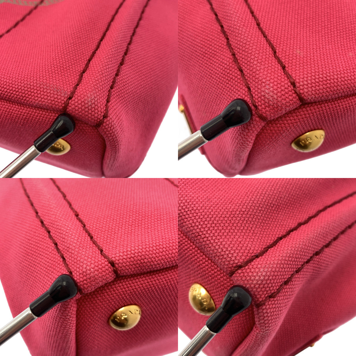 PRADA / 프라다 | B2439G 미니 카나파 2Way 로고 프린트 캔버스 숄더 토트 백 |