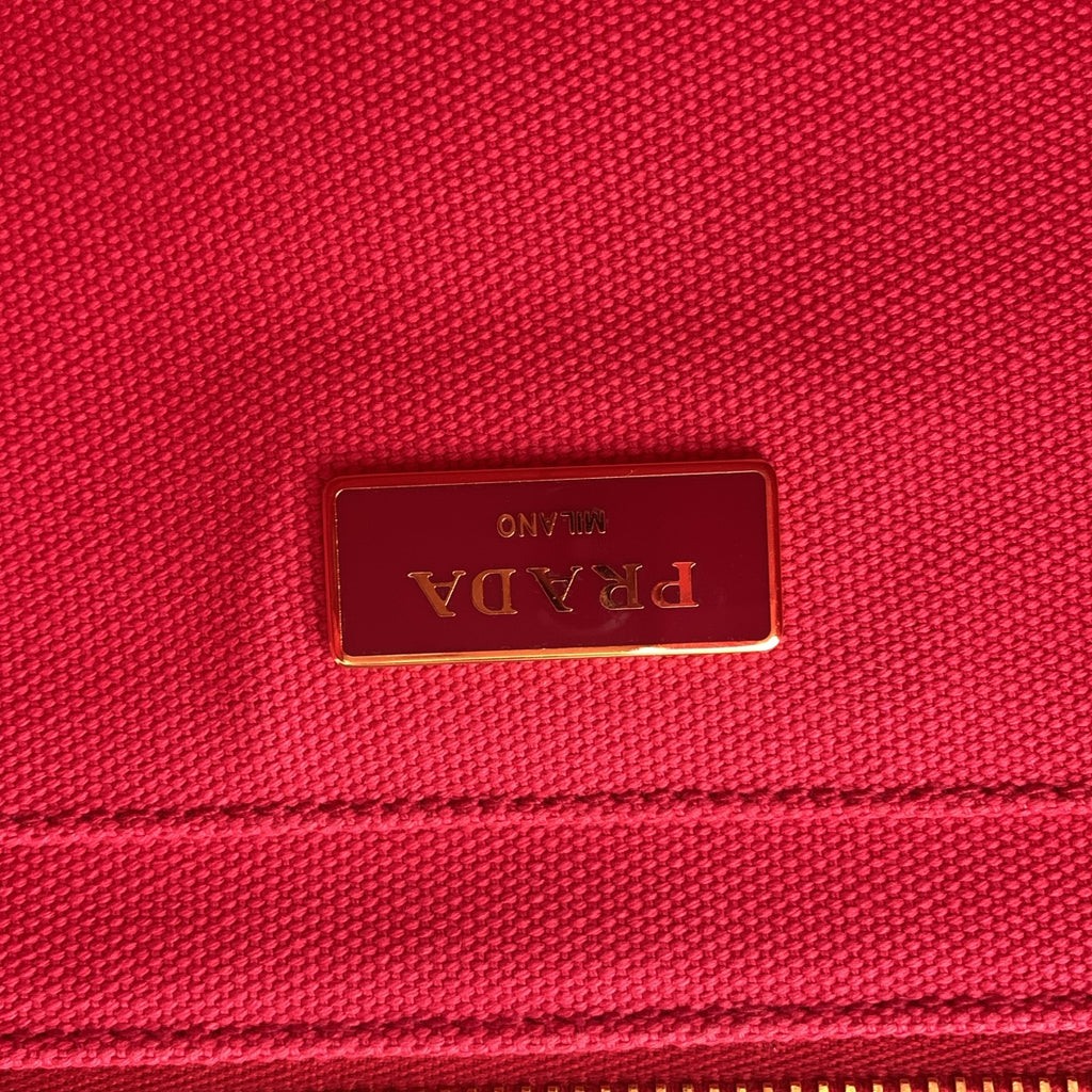 PRADA / 프라다 | B2439G 미니 카나파 2Way 로고 프린트 캔버스 숄더 토트 백 |