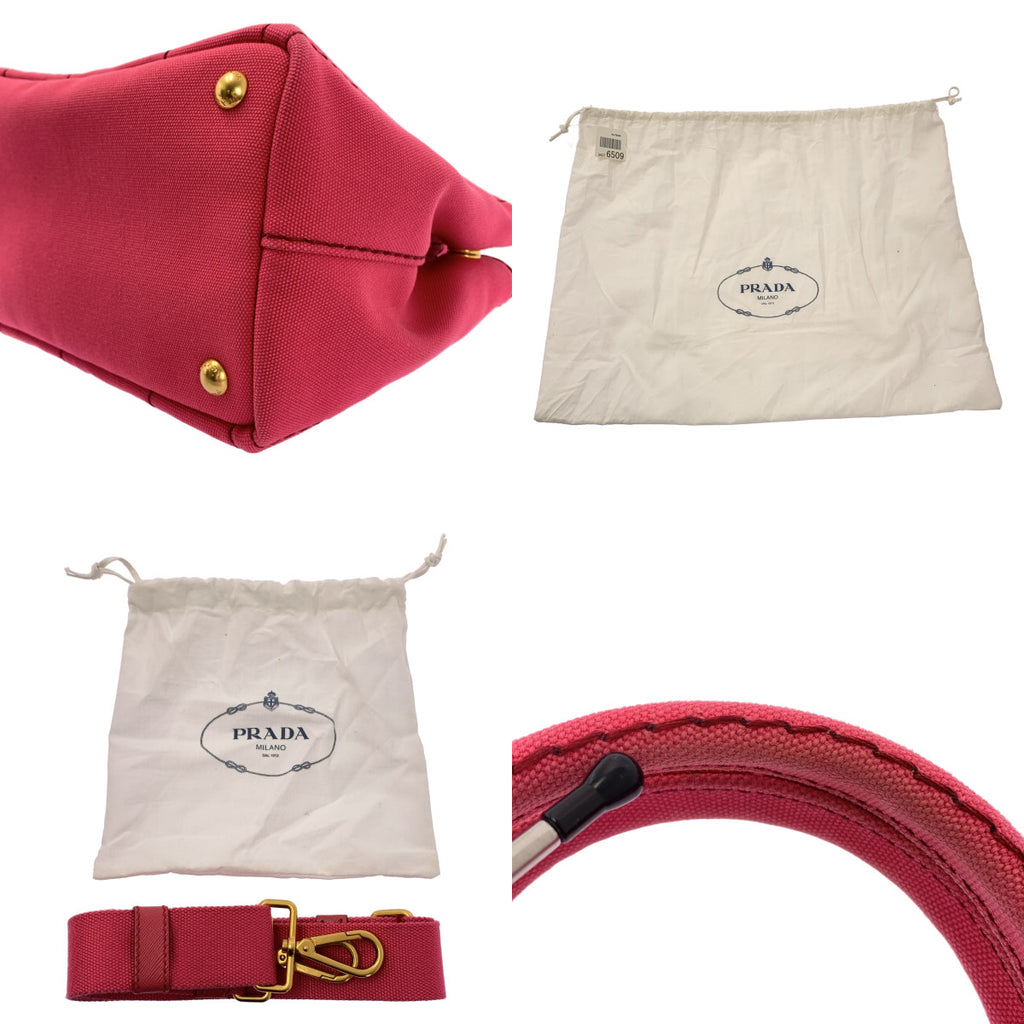 PRADA / 프라다 | B2439G 미니 카나파 2Way 로고 프린트 캔버스 숄더 토트 백 |