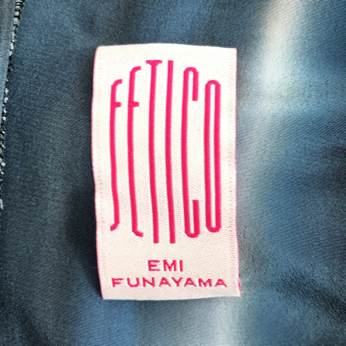 【新品】  FETICO / フェティコ | 2023AW | HAND PRINTED HALTER DRESS 総柄 ポリエステル スリットドレス ワンピース | 1 | グレー / ホワイト | レディース