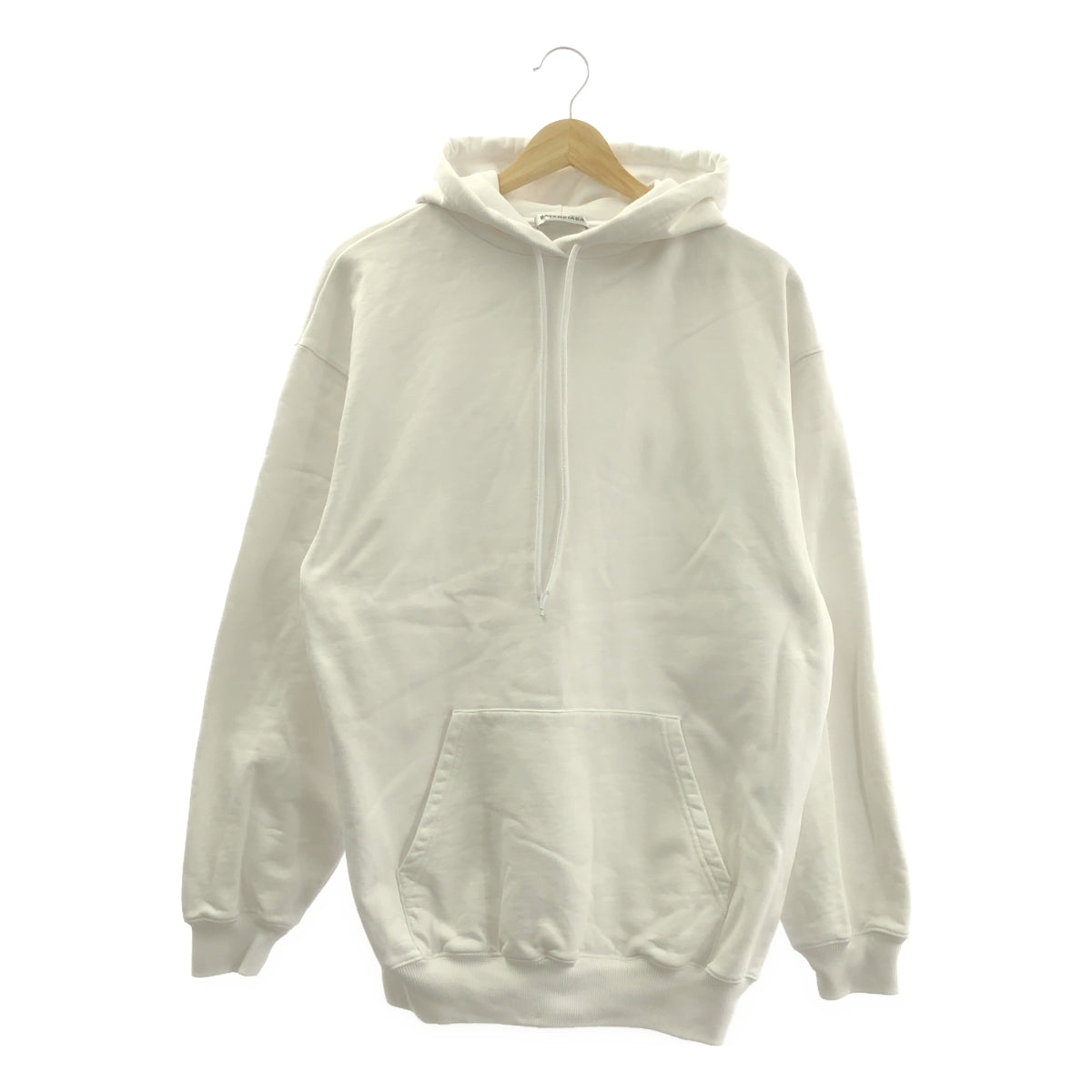 BALENCIAGA / バレンシアガ | オーバーシルエット バックロゴ スウェット フーディ | S | ホワイト | メンズ