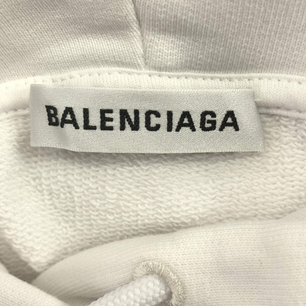 BALENCIAGA / バレンシアガ | オーバーシルエット バックロゴ スウェット フーディ | S | ホワイト | メンズ