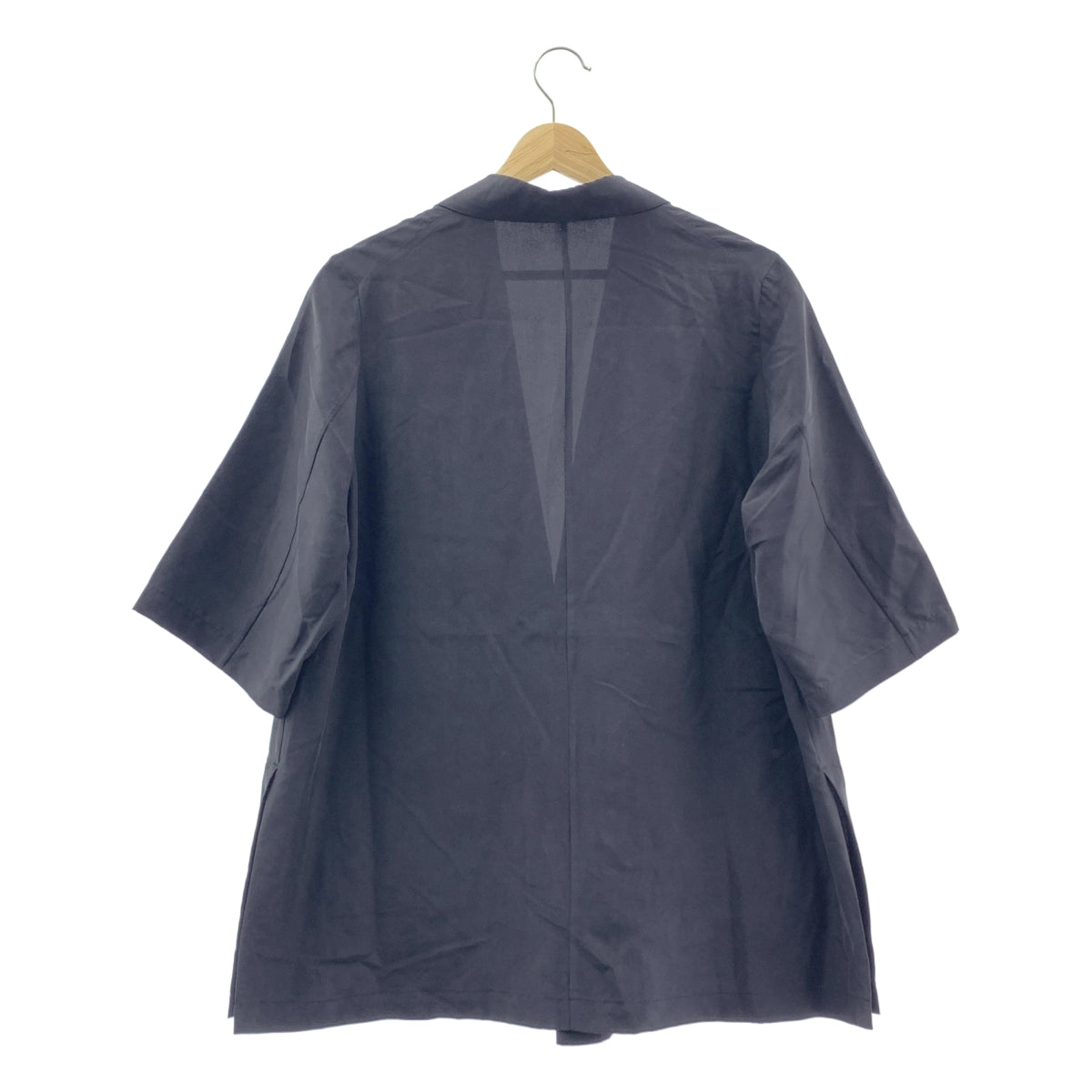 IENA | 2023 春夏 | LIEN 絲質短袖外套 | 黑色 | 女款