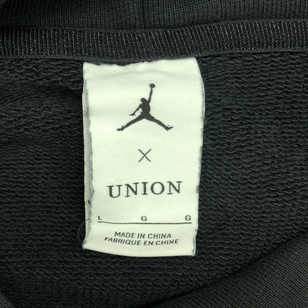 Nike | 2023SS | ×UNION JORDAN 羊毛連帽衫 Union Jordan 運動衫連帽衫 | L |黑色 |男士
