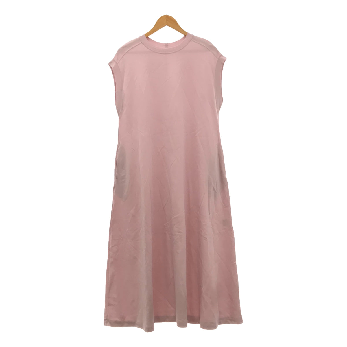 [Beautiful Condition] ebure | Crew Neck Cotton Sleeveless Long Dress | Size 36 | Pink | Women's