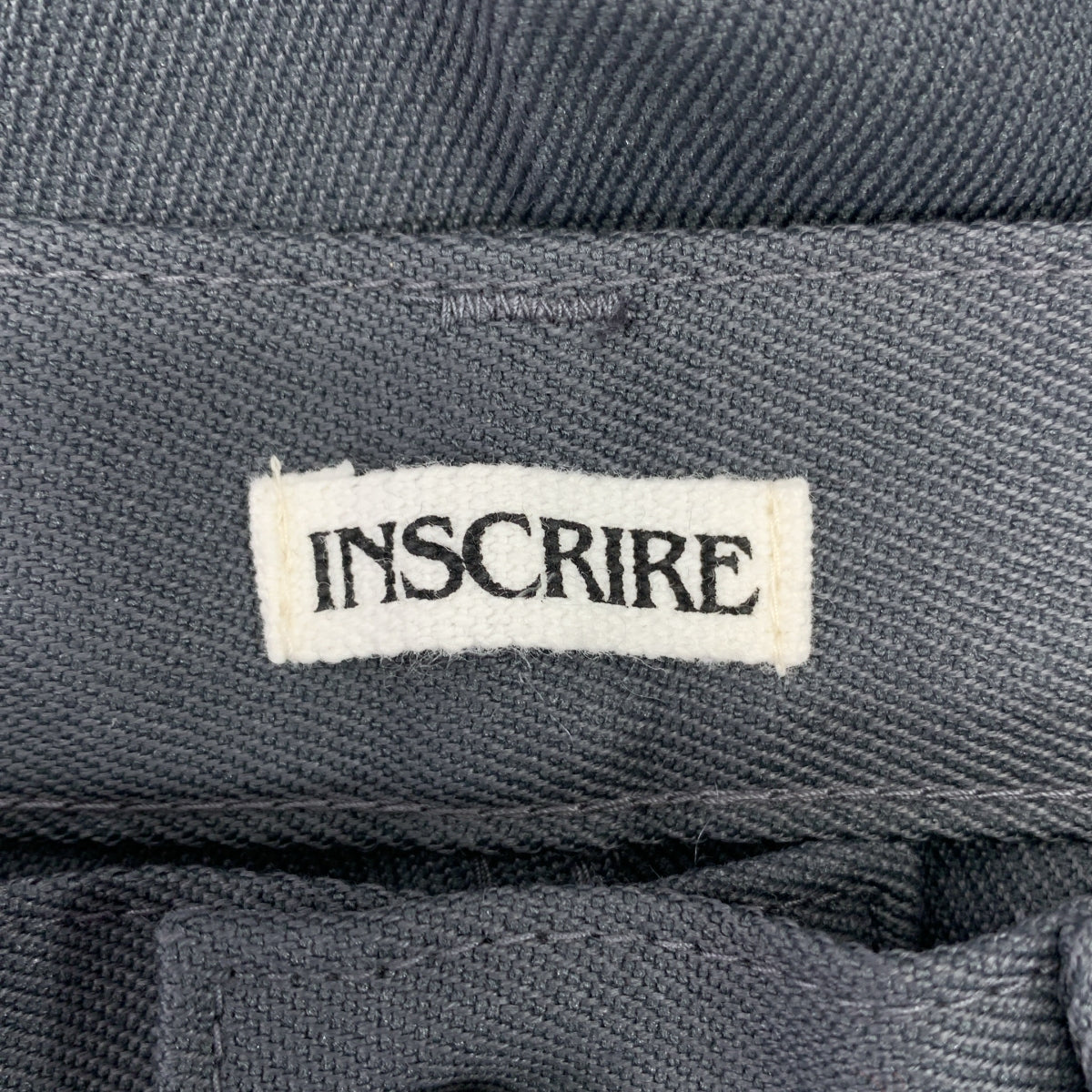 【美品】  INSCRIRE / アンスクリア | PW STA―PREST ウールブレンド ツイル パンツ | 34 | グレー | レディース