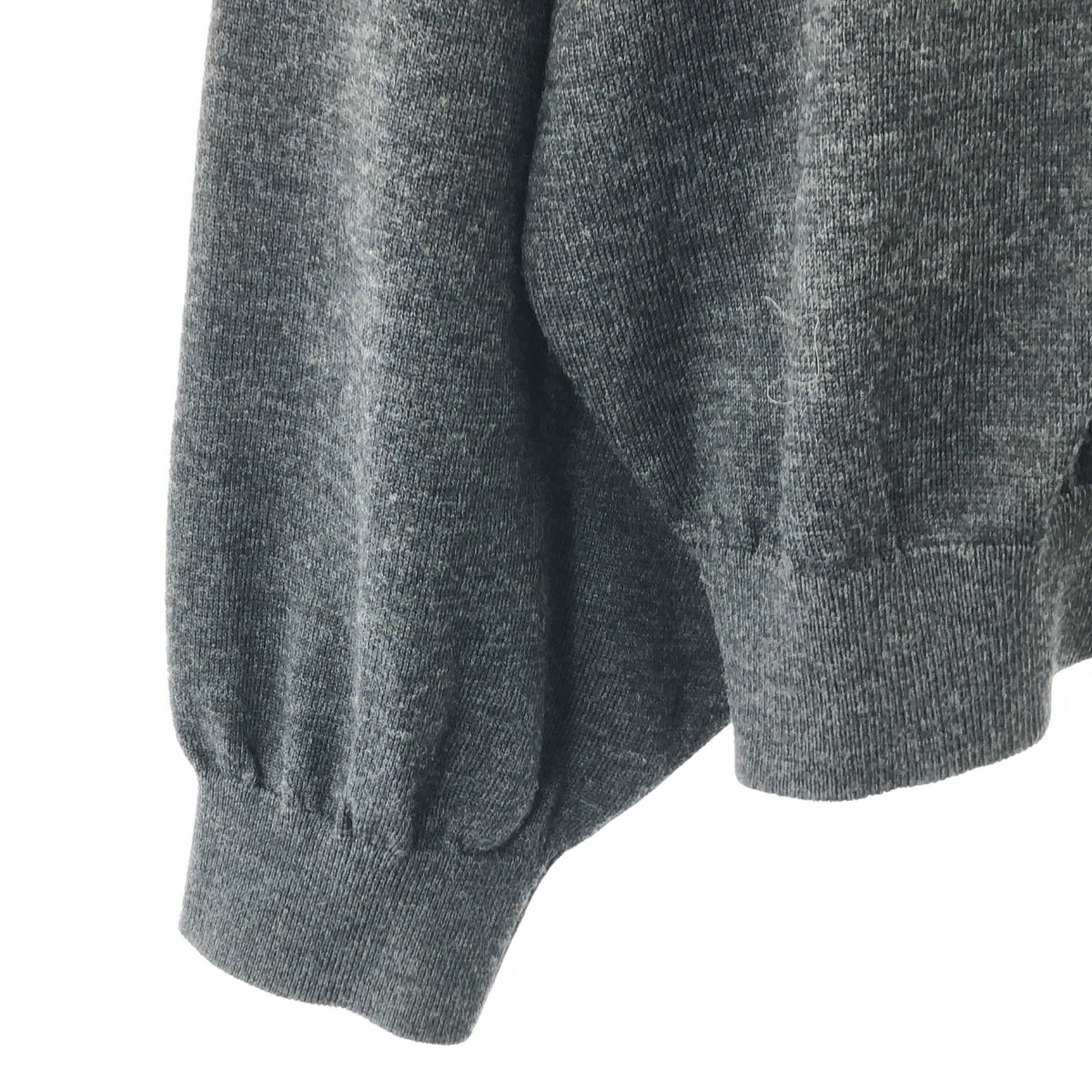 FUMITO GANRYU | 蝙蝠袖圓領羊毛針織衫 | 尺寸 1 | 炭灰色 | 男款