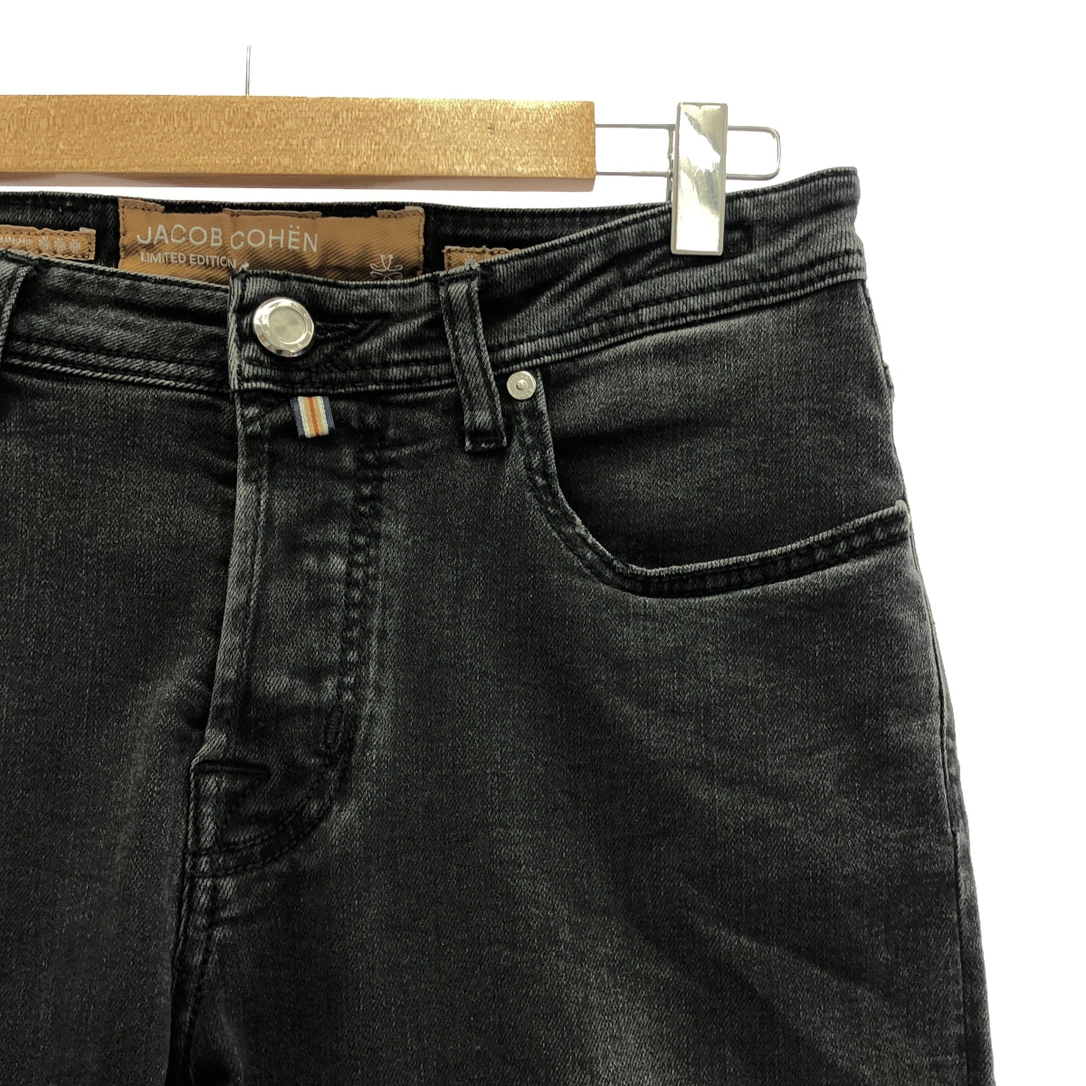 JACOB COHEN | LIMITED EDITION / Stretch Black Denim Pants | 31 | Men's