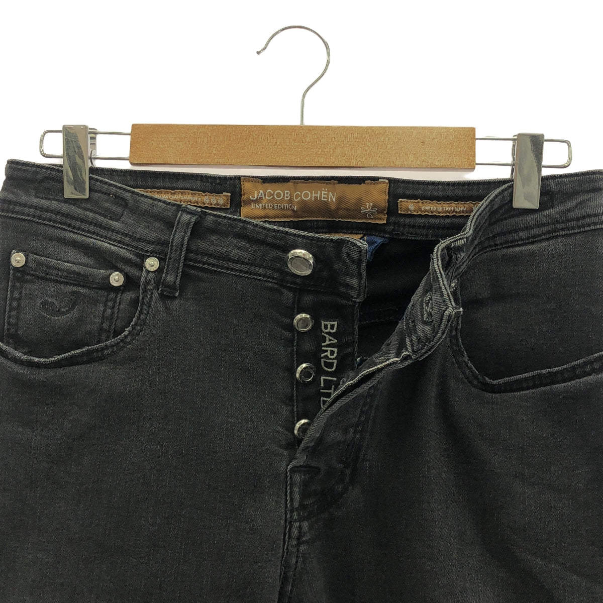 JACOB COHEN | LIMITED EDITION / Stretch Black Denim Pants | 31 | Men's