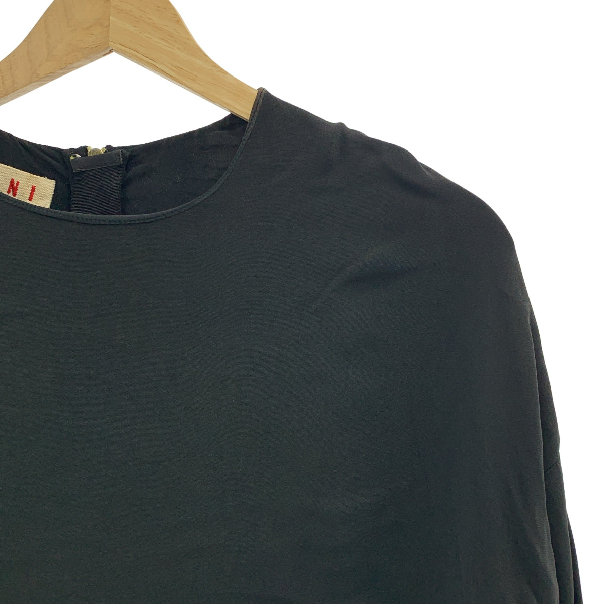 MARNI / 마르니 | 레이온 스트레치 크루넥 백 Zip 원피스 | 40 | 여성