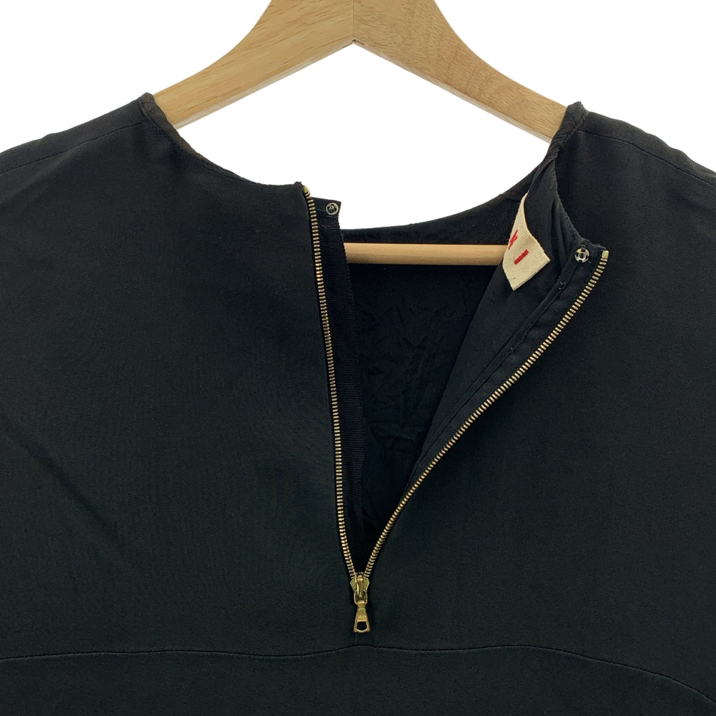 MARNI / 마르니 | 레이온 스트레치 크루넥 백 Zip 원피스 | 40 | 여성