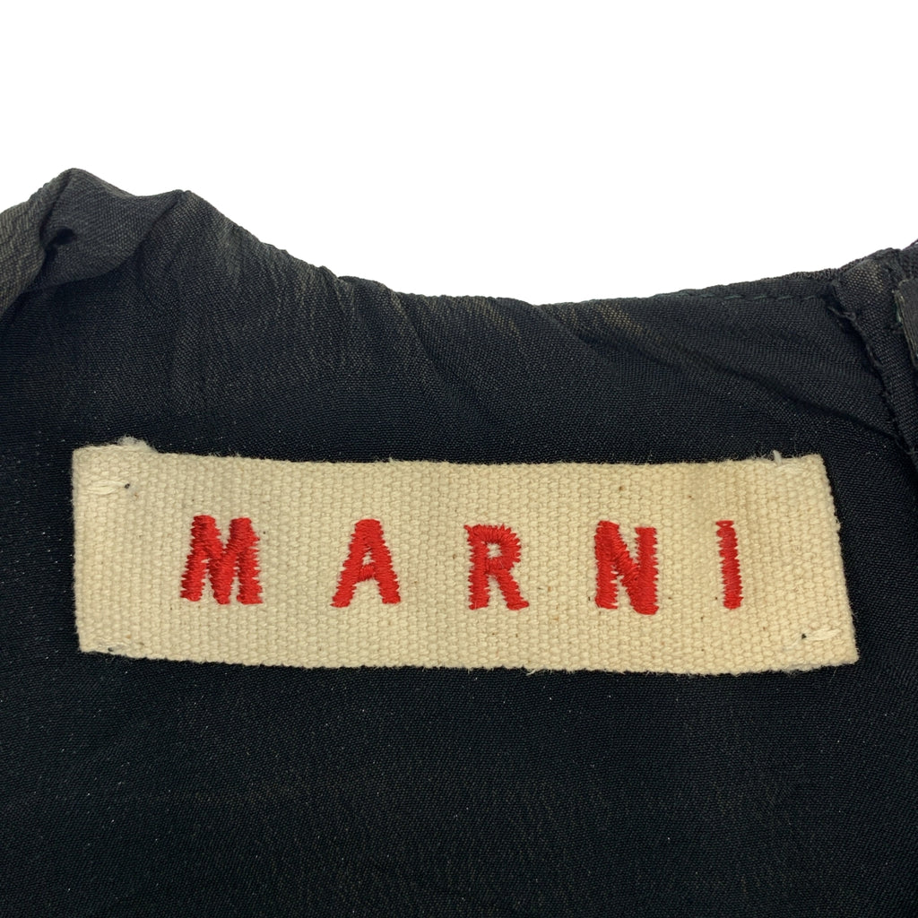 MARNI / 마르니 | 레이온 스트레치 크루넥 백 Zip 원피스 | 40 | 여성