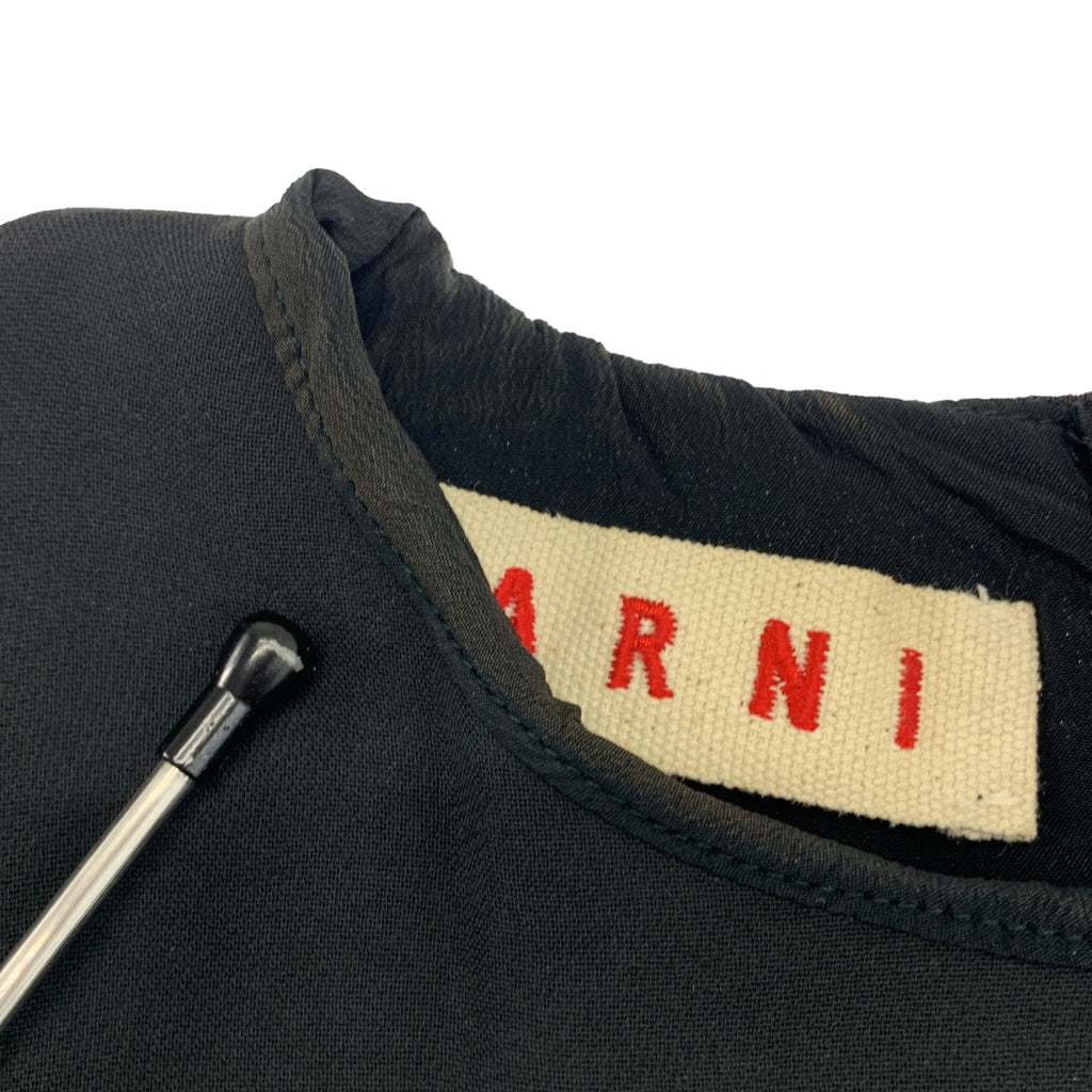 MARNI / 마르니 | 레이온 스트레치 크루넥 백 Zip 원피스 | 40 | 여성