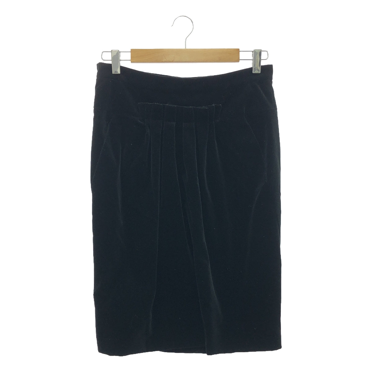 Louis Vuitton | Velvet Gathered Design Skirt | Size 40 | Women's