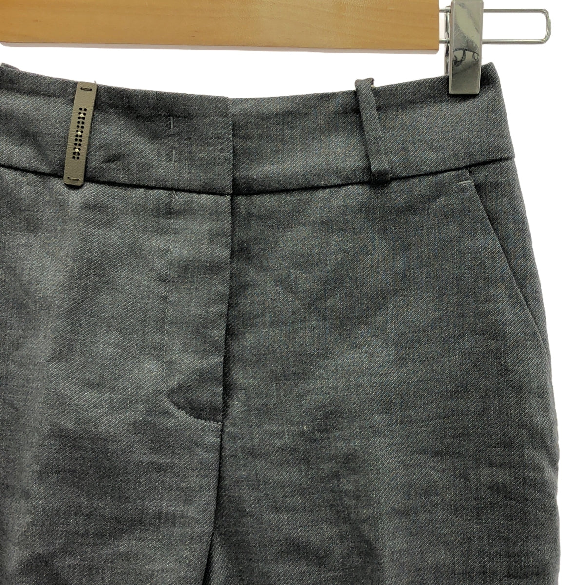 [Good Condition] PESERICO | Linen Slacks Pants | Size 36 | Grey | Women's