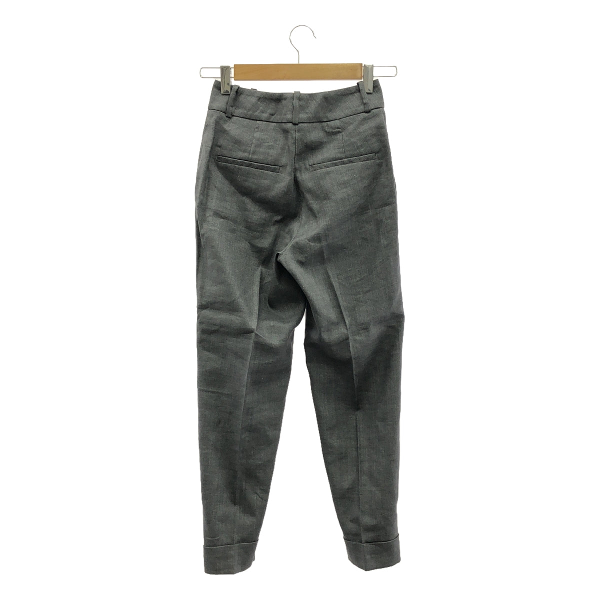 [Good Condition] PESERICO | Linen Slacks Pants | Size 36 | Grey | Women's