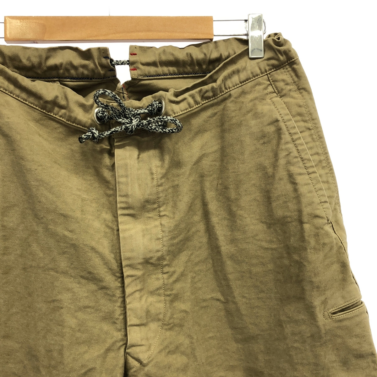 45r / Forty-Five R | 908 On The Beach Pants in Mochi Rice Satin | 3 | Khaki | Men's