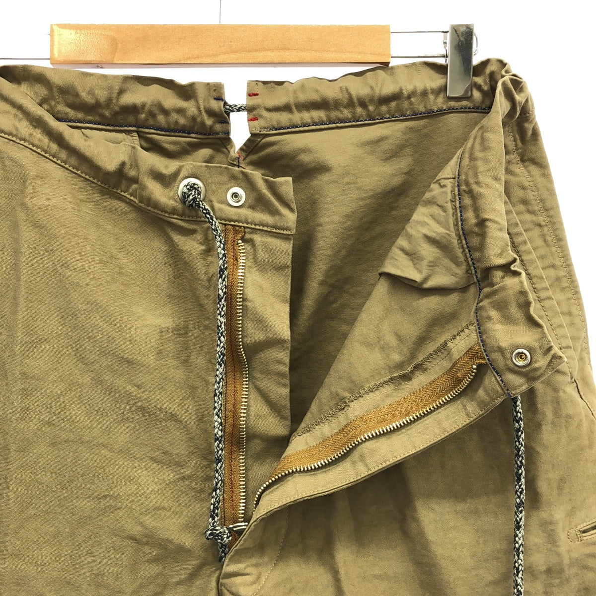 45r / Forty-Five R | 908 On The Beach Pants in Mochi Rice Satin | 3 | Khaki | Men's