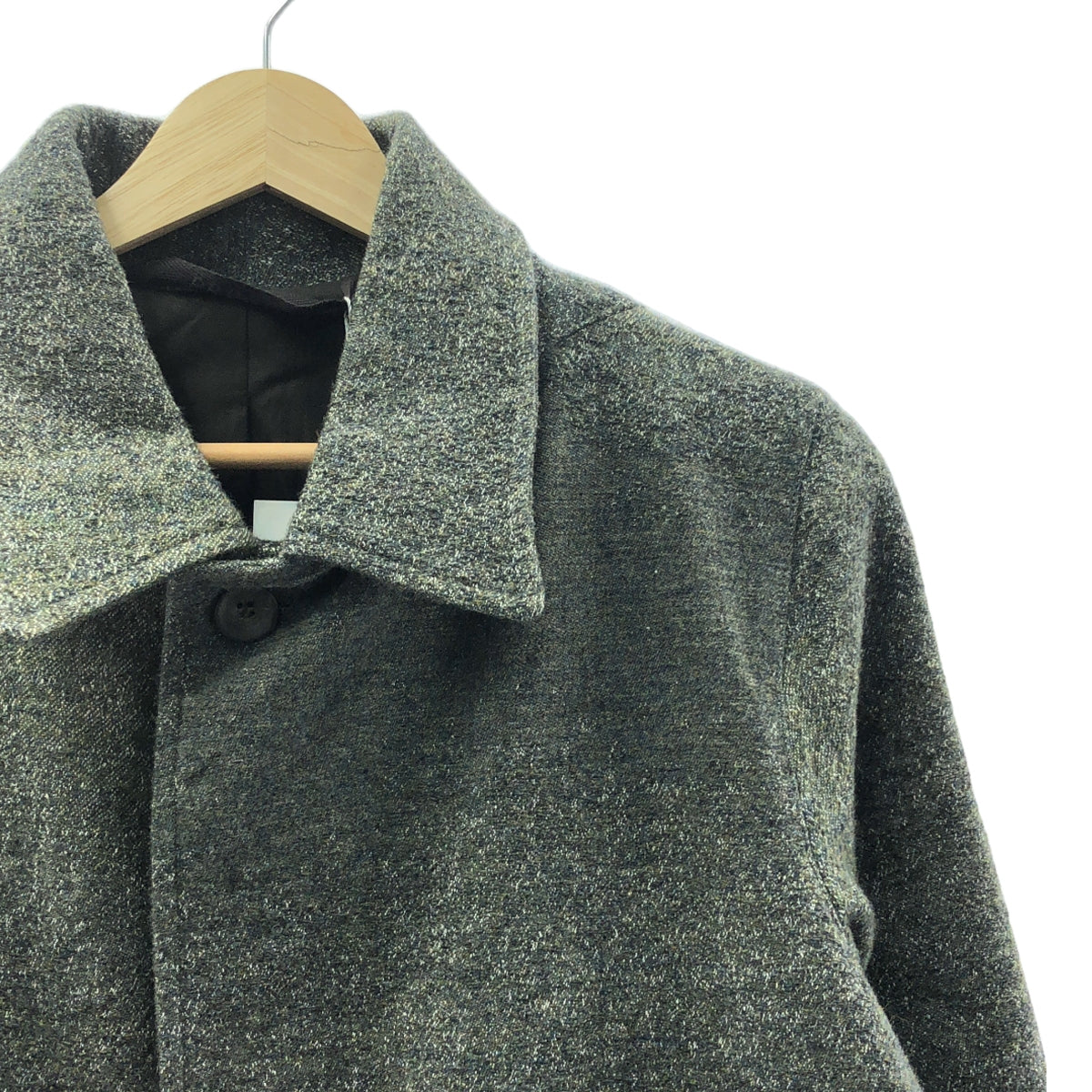 【미품】 PRPATTERSON / PR 패터슨 | SHORT COAT 울 린넨 쇼트 코트 | S | 그린 시스템 | 남성