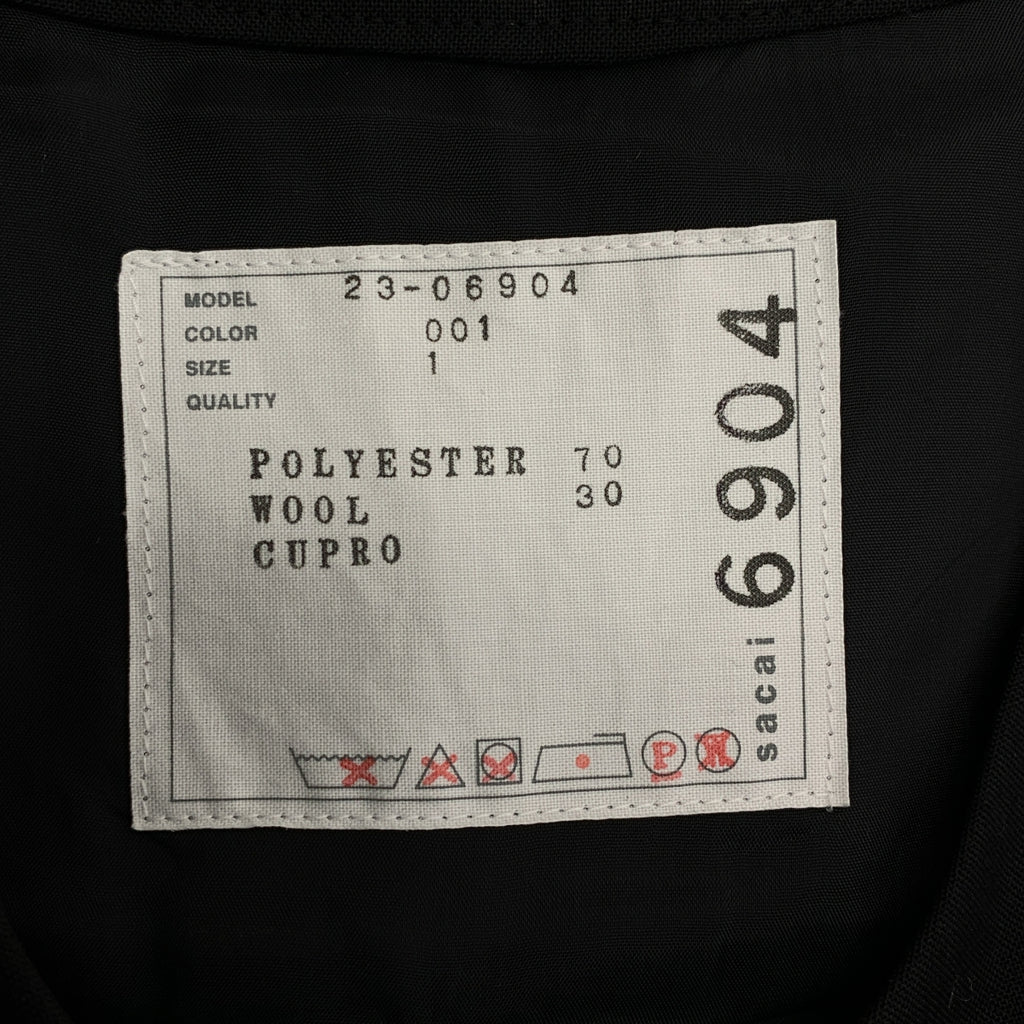 sacai | 2023SS | 西裝套頭衫 / 西裝標誌肩拉鍊套頭衫 | 尺寸 1 | 女款