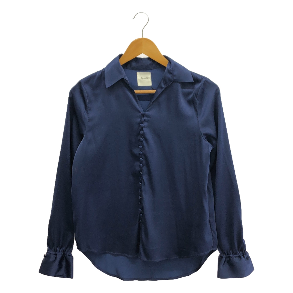 【新品】  Re:poris / レポリス | shigodeki shirt ブラウス | F | ネイビー | レディース