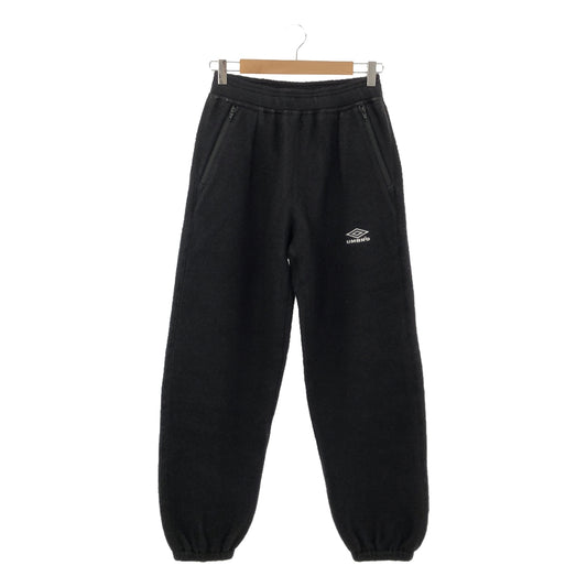 【新品】  JUHA / ユハ | 2023AW | ×UMBRO アンブロ / WOOL BOA FLEECE PANTS フリースパンツ | 2 | ブラック | メンズ