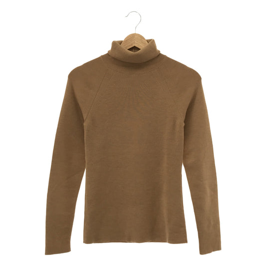 [Good Condition] JUNYA WATANABE COMME des GARCONS / Junya Watanabe | 2018AW | Punched Turtleneck Wool Knit Pullover | S | Beige | Women's