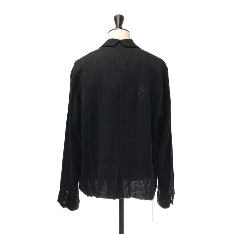 Professor.E / プロフェッサーイー | 2025 | メタルボタン ステッチワーク カットオフ シングルブレスト ジャケット | 46 | メンズ