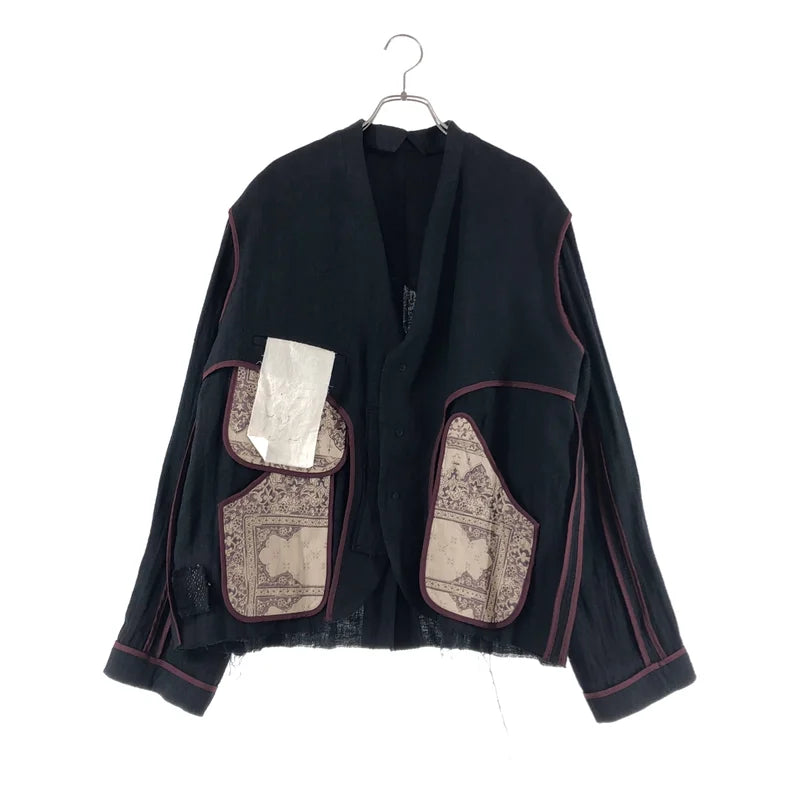 Professor.E / プロフェッサーイー | 2025 | メタルボタン ステッチワーク カットオフ シングルブレスト ジャケット | 46 | メンズ